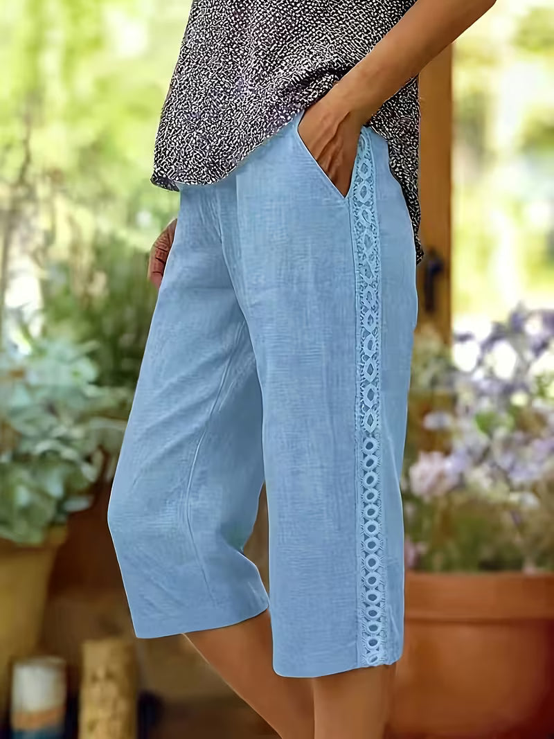 Arnisa - Comfortable Summer Side Lace Pocket Pant