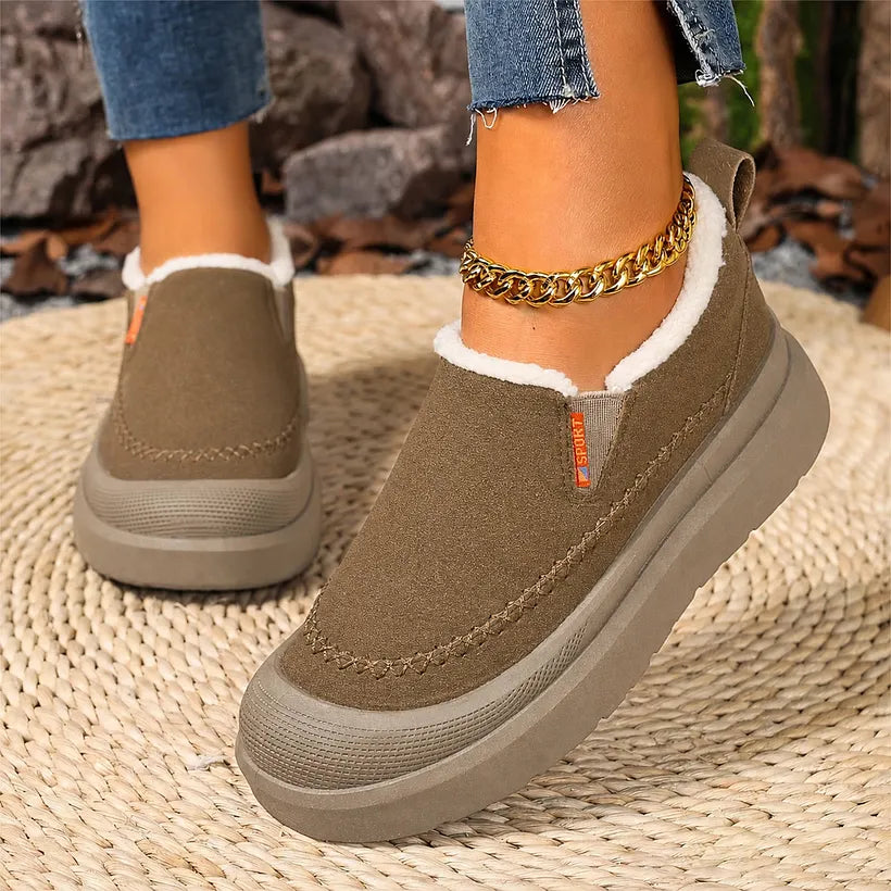 Sunnira - Elegant Shoes With Faux Fur Lining