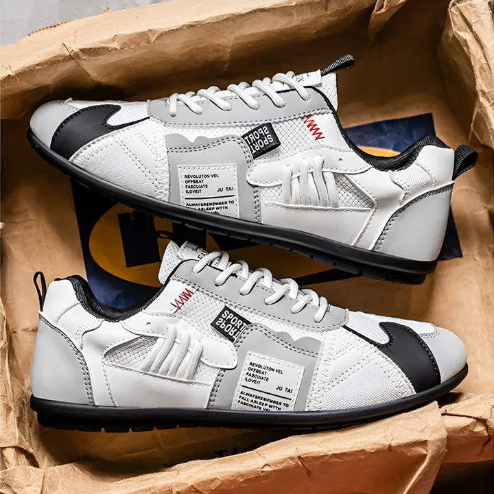 Voltpeak - Casual Sneakers With Textured Side Panels