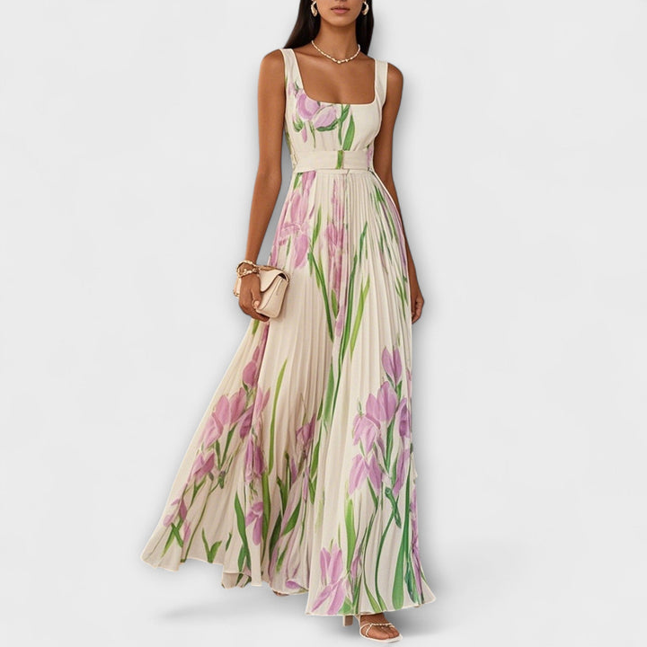 Tressa - Stylish Sleeveless Floral Dress