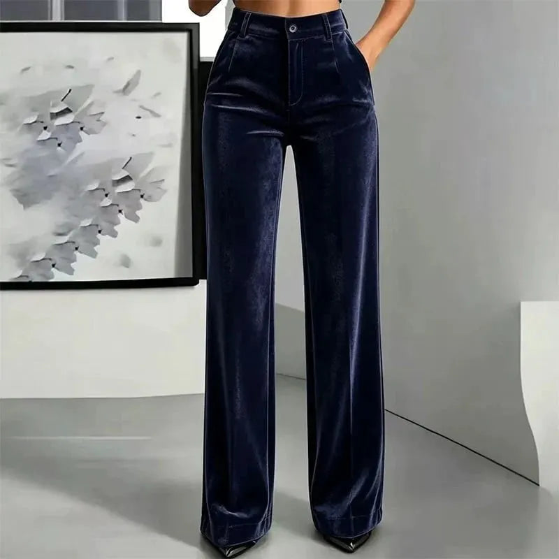 Vikta - High Waist Wide Leg Trouser