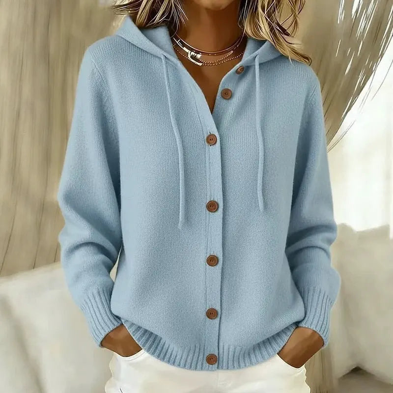 Laviiea - Cozy Hooded Cardigan