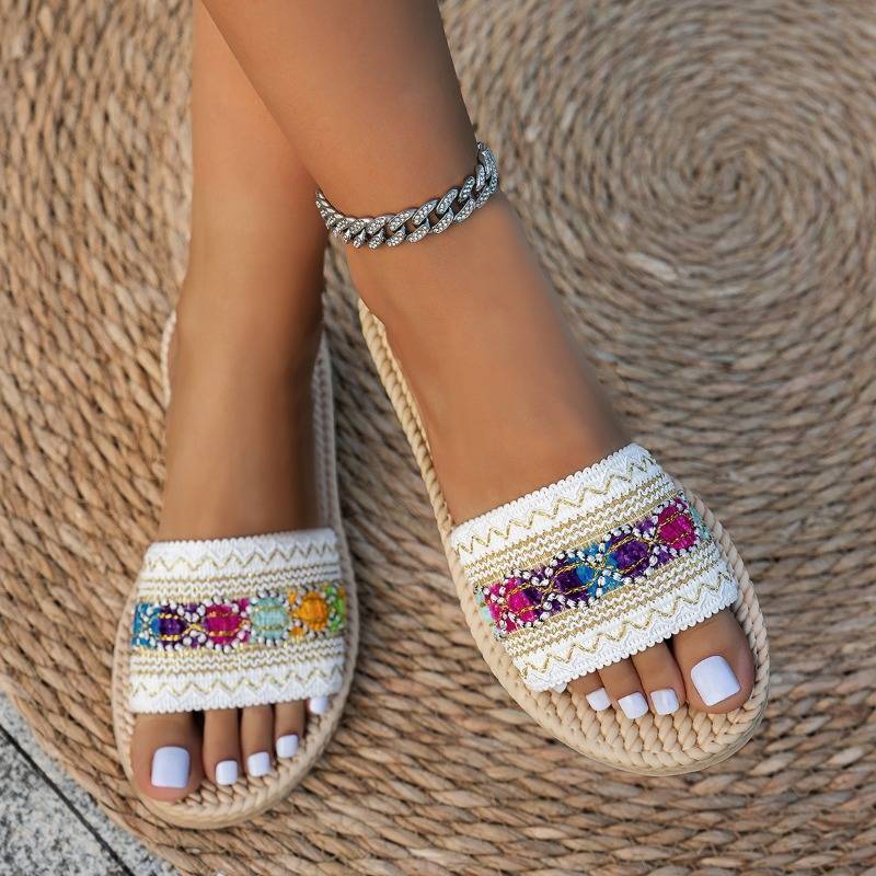Shantica - Slip-on Flat Sandals With Thick Soles
