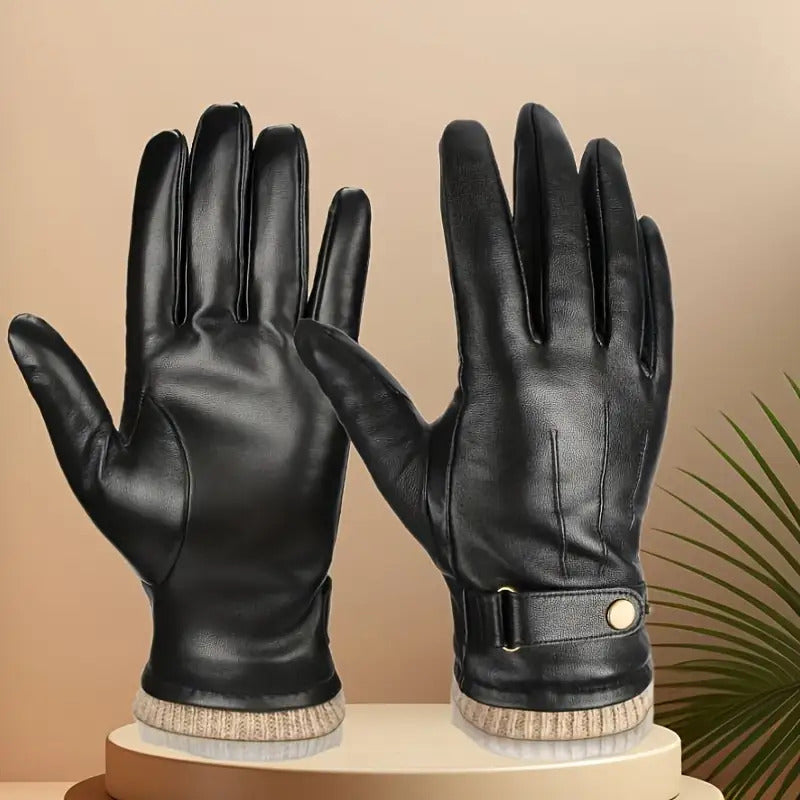 Velozone - Winter Thermal Leather Gloves