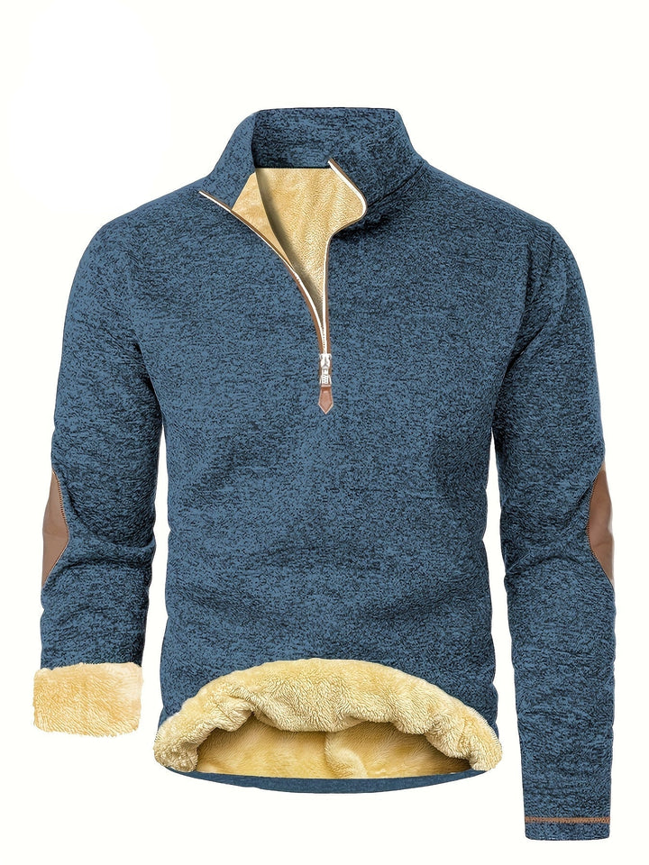 Quenin - Stand Up Collar Knitted Sweater