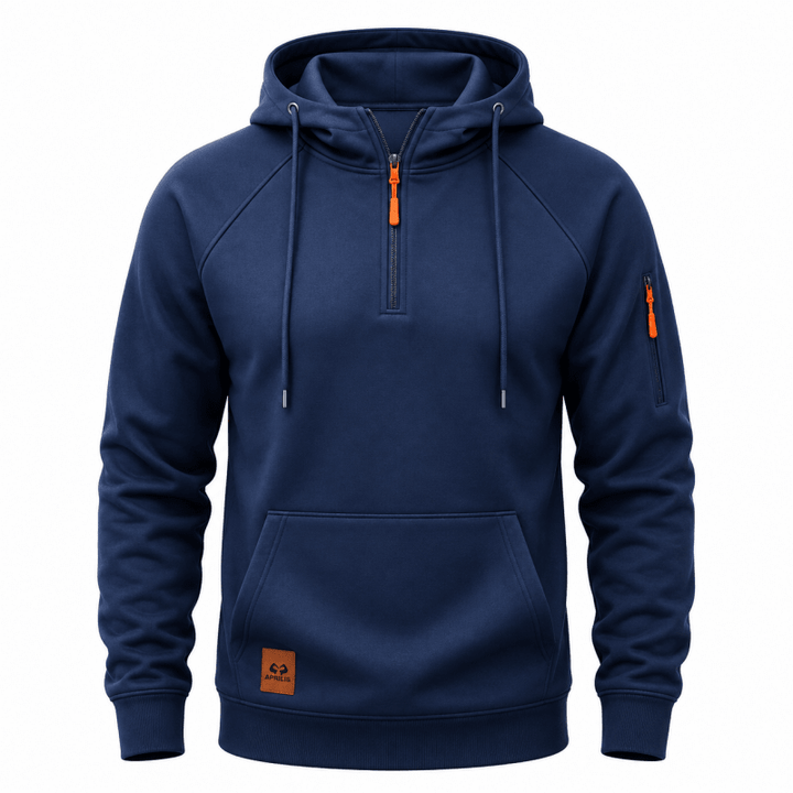 Aurasync - Quarter Zip Hooded Sweatshirt