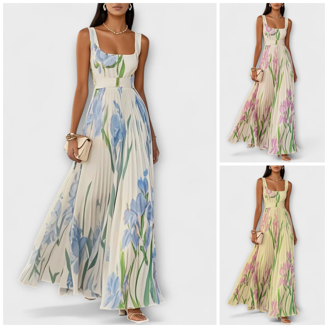 Tressa - Stylish Sleeveless Floral Dress