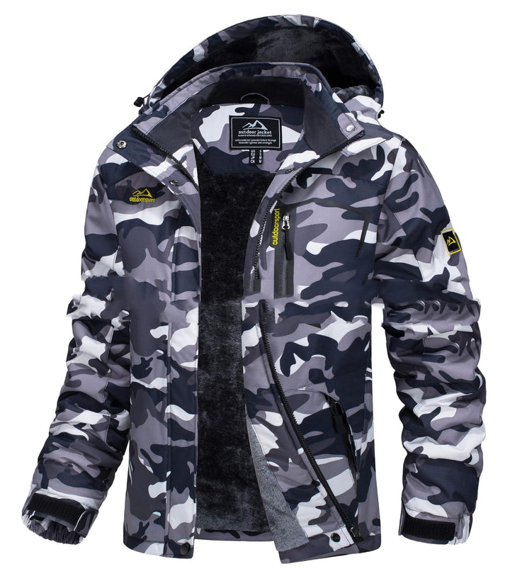 Roweiida - Fleece Lined Hooded Winter Jacket