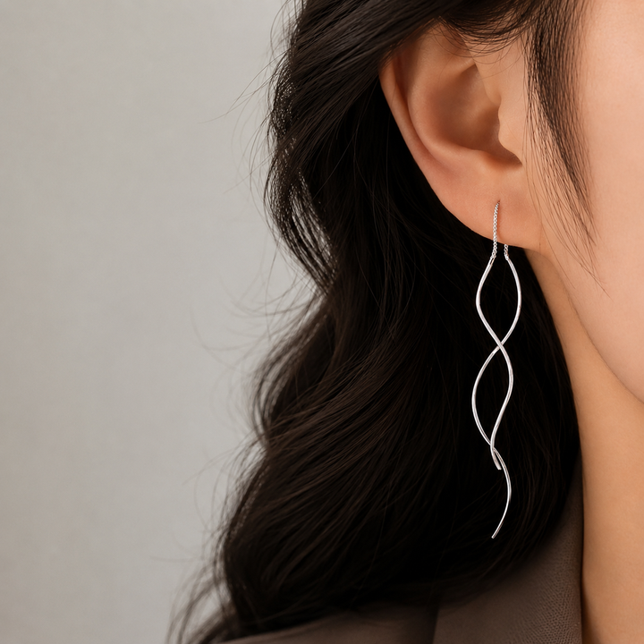 Idalina - Sterling Silver Earrings
