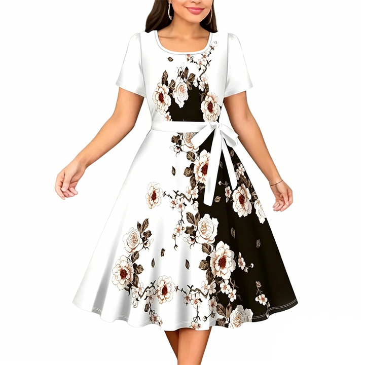Chuckie - Floral Printed Line Dress