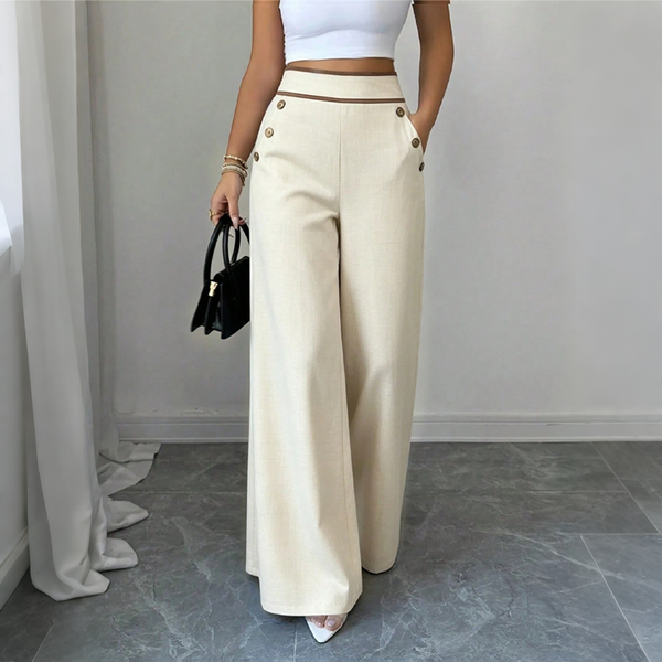 Viktorana - High Waisted Wide Leg Pant
