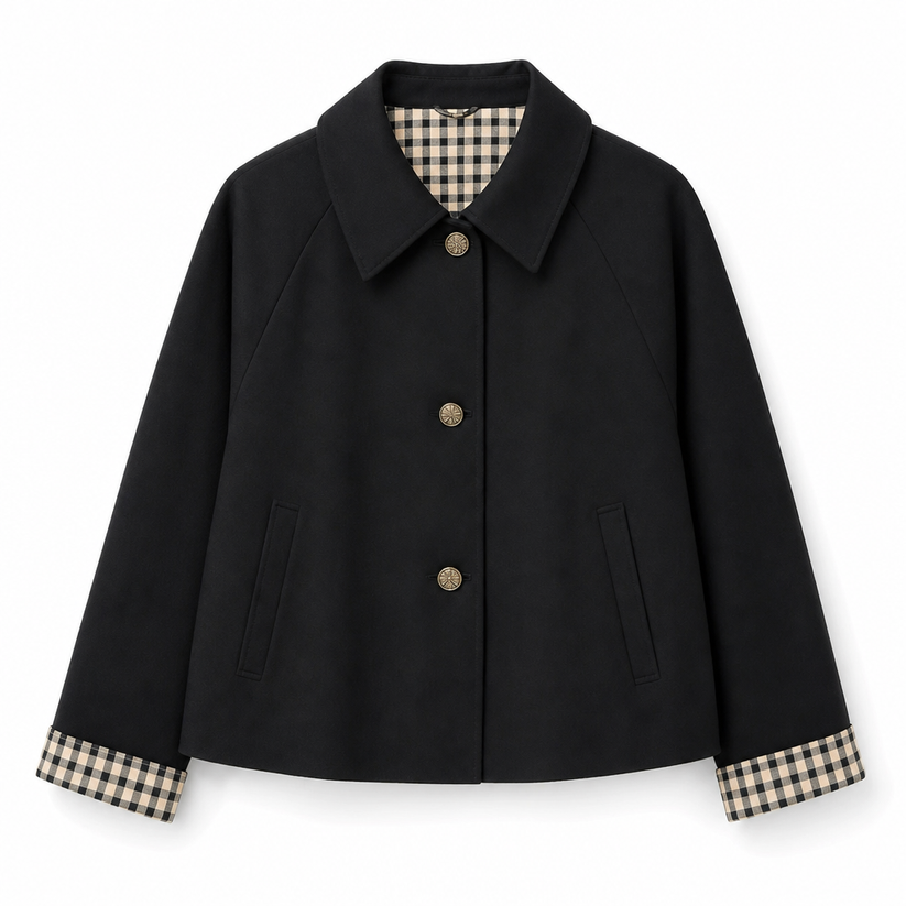 Amaliluza - Single Breasted Long Sleeve Sleeve Coat
